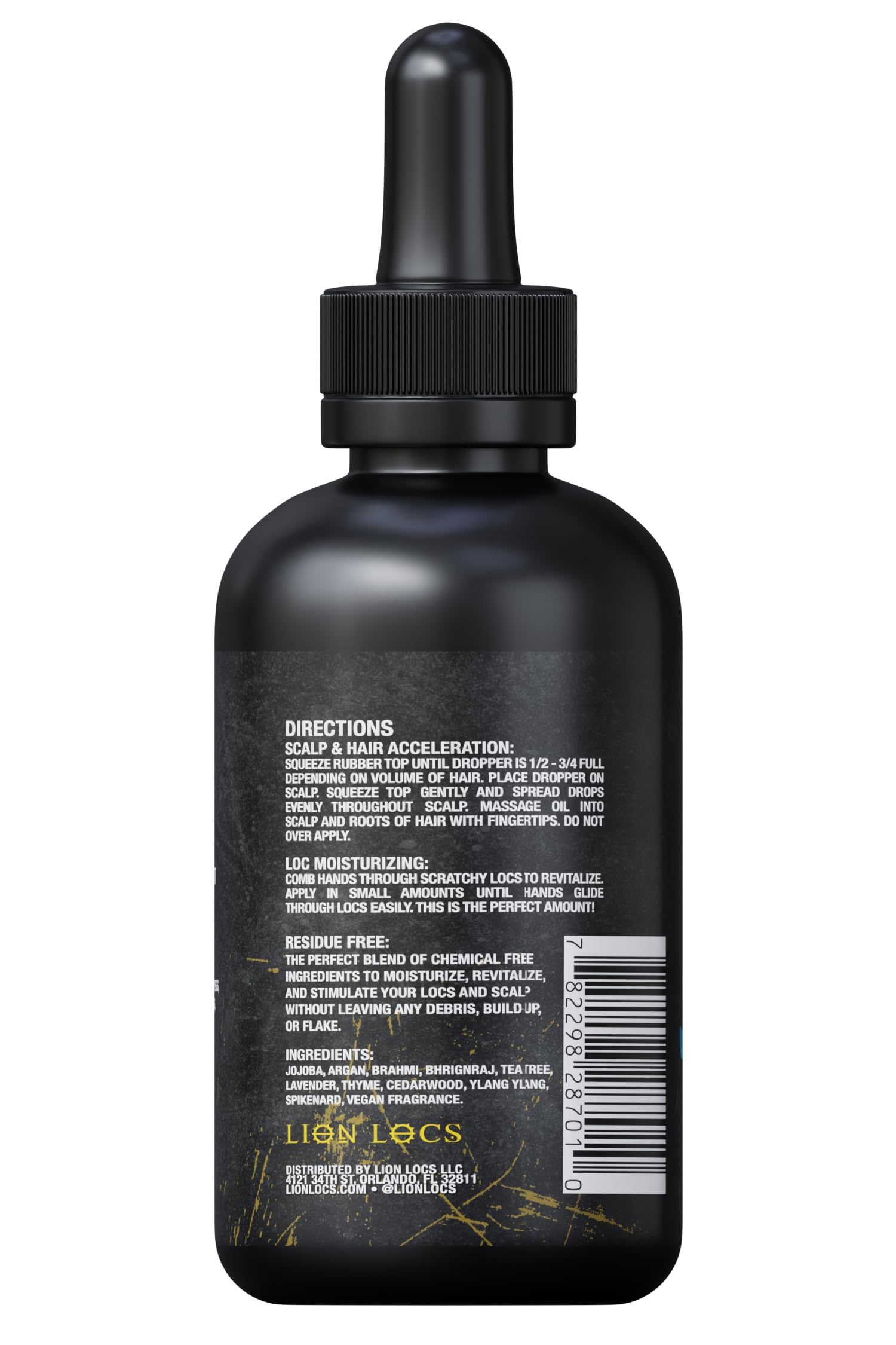 Beard Gains Lion Locs Growth Oil uses natural ingredients for healthy dreadlocks
