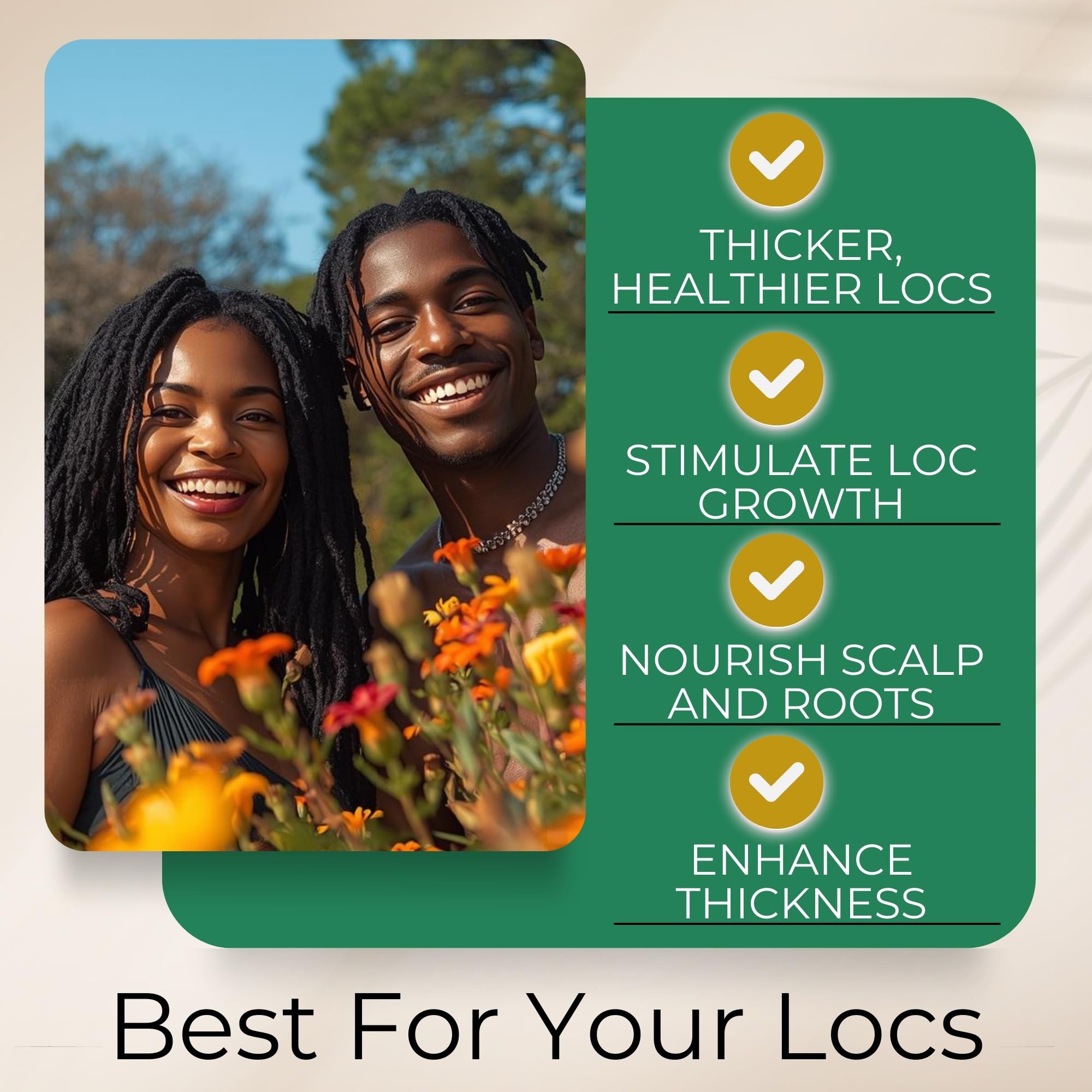 Beard Gains Lion Locs Growth Oil delivers natural shine and softness