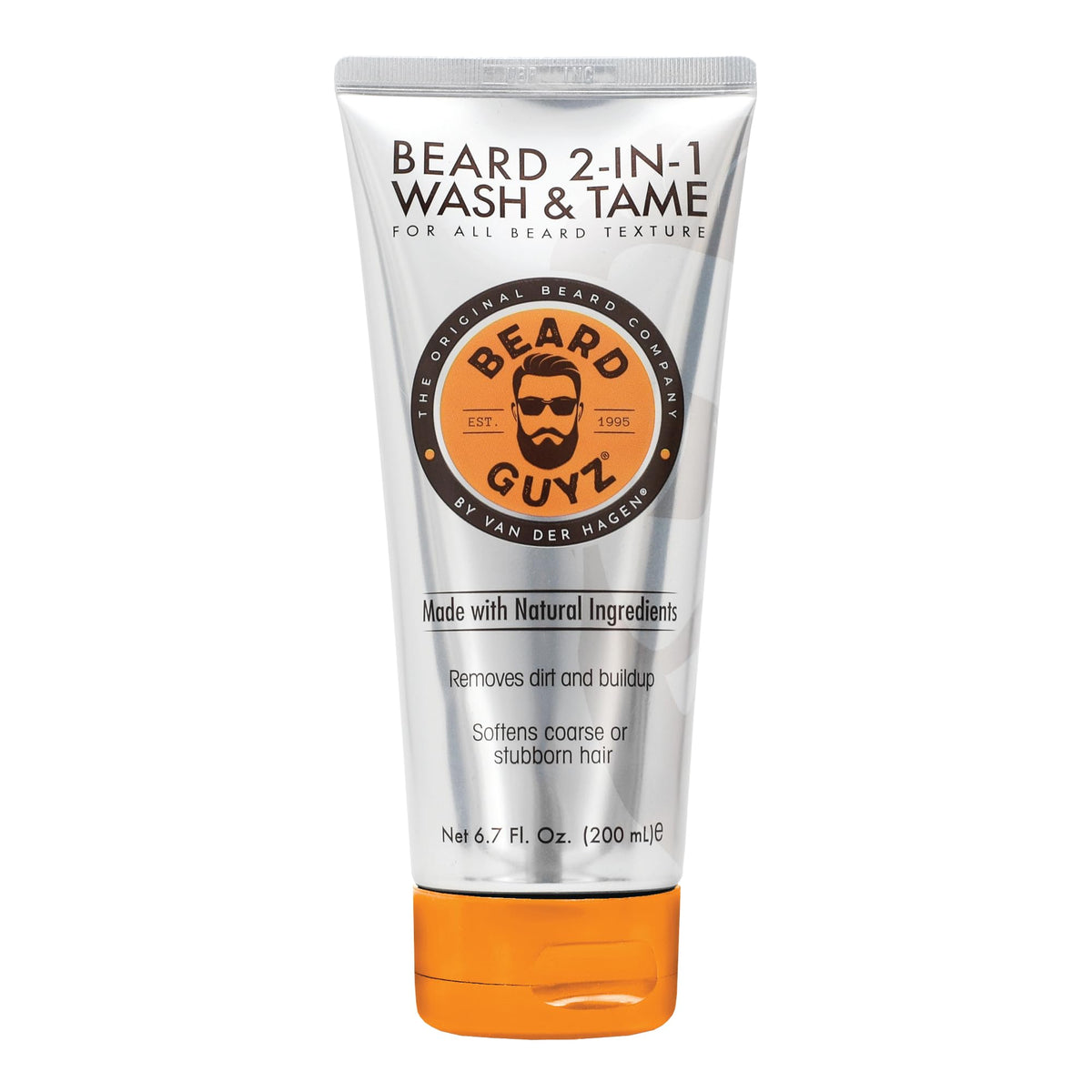 Beard Guyz 2-in-1 beard wash bottle pour for deep cleansing and refreshed beard.