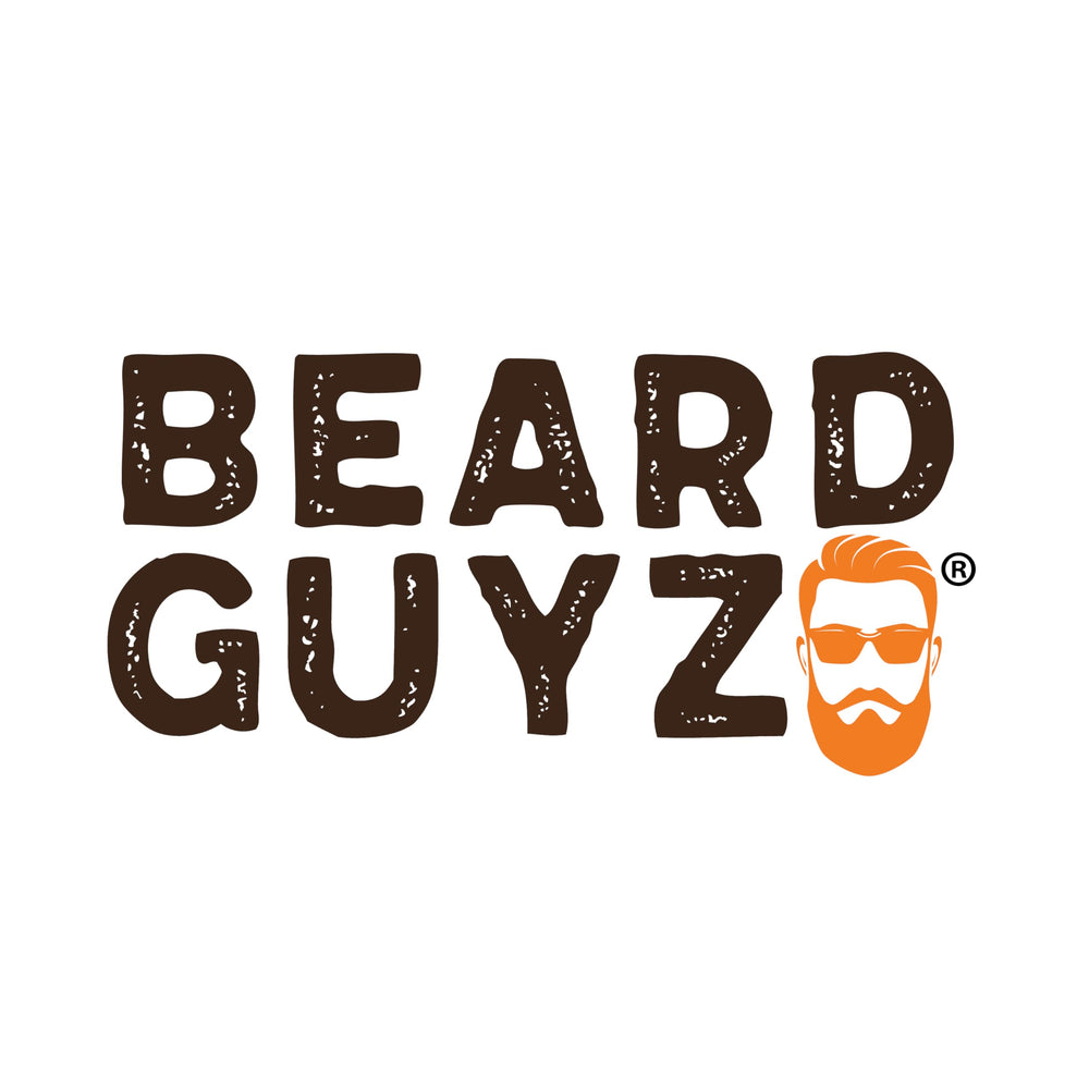 Beard Guyz softening and taming beard hair for easier grooming.