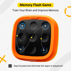 BearHonie memory mode on the 4-in-1 handheld tic tac toe for strategic two-player play