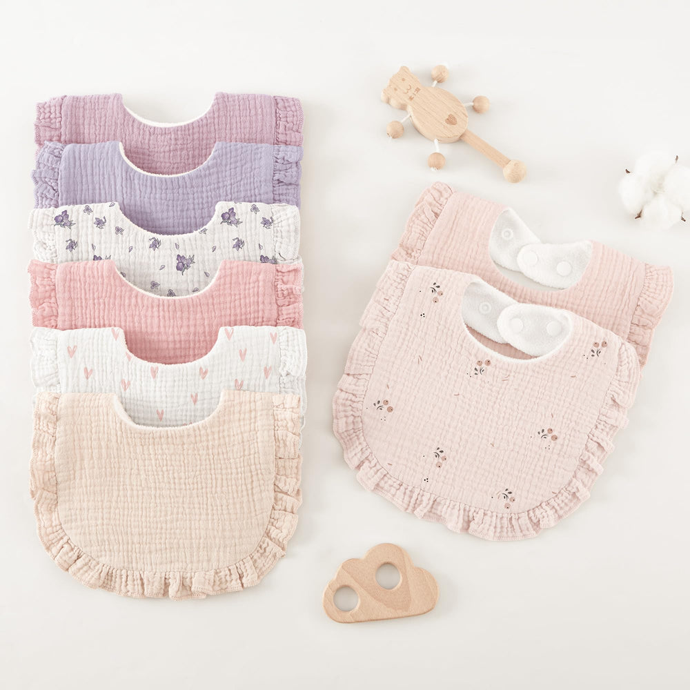 Bearmoss gift-worthy bibs, color variety ideal for baby showers.