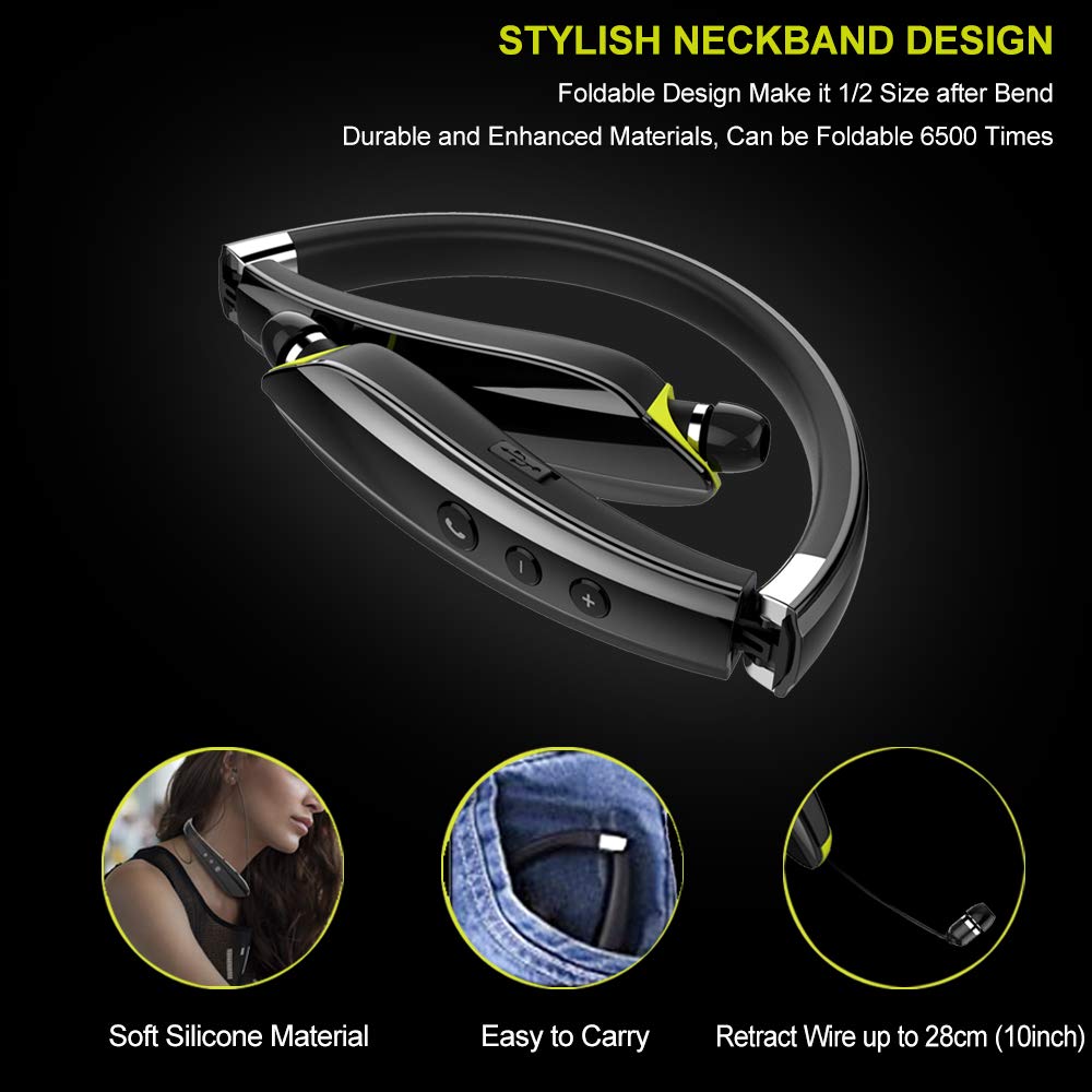 BEARTWO retractable earbuds: tangle-free use with adjustable cable length