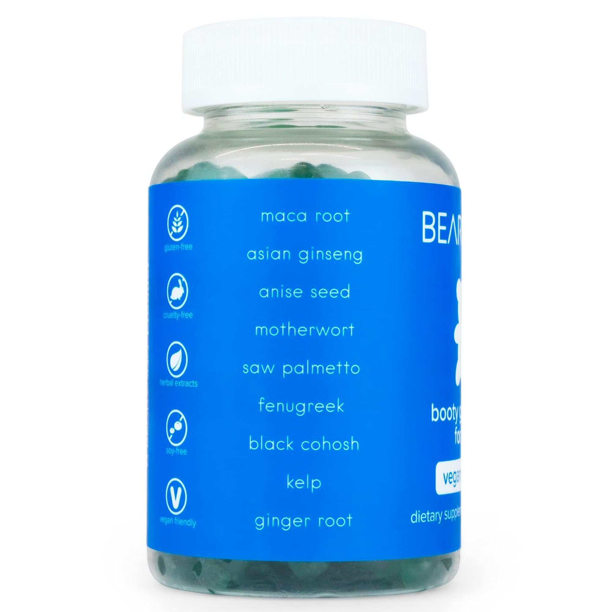 Close-up of BEARVANA gummies highlighting Berry flavor and soft texture.