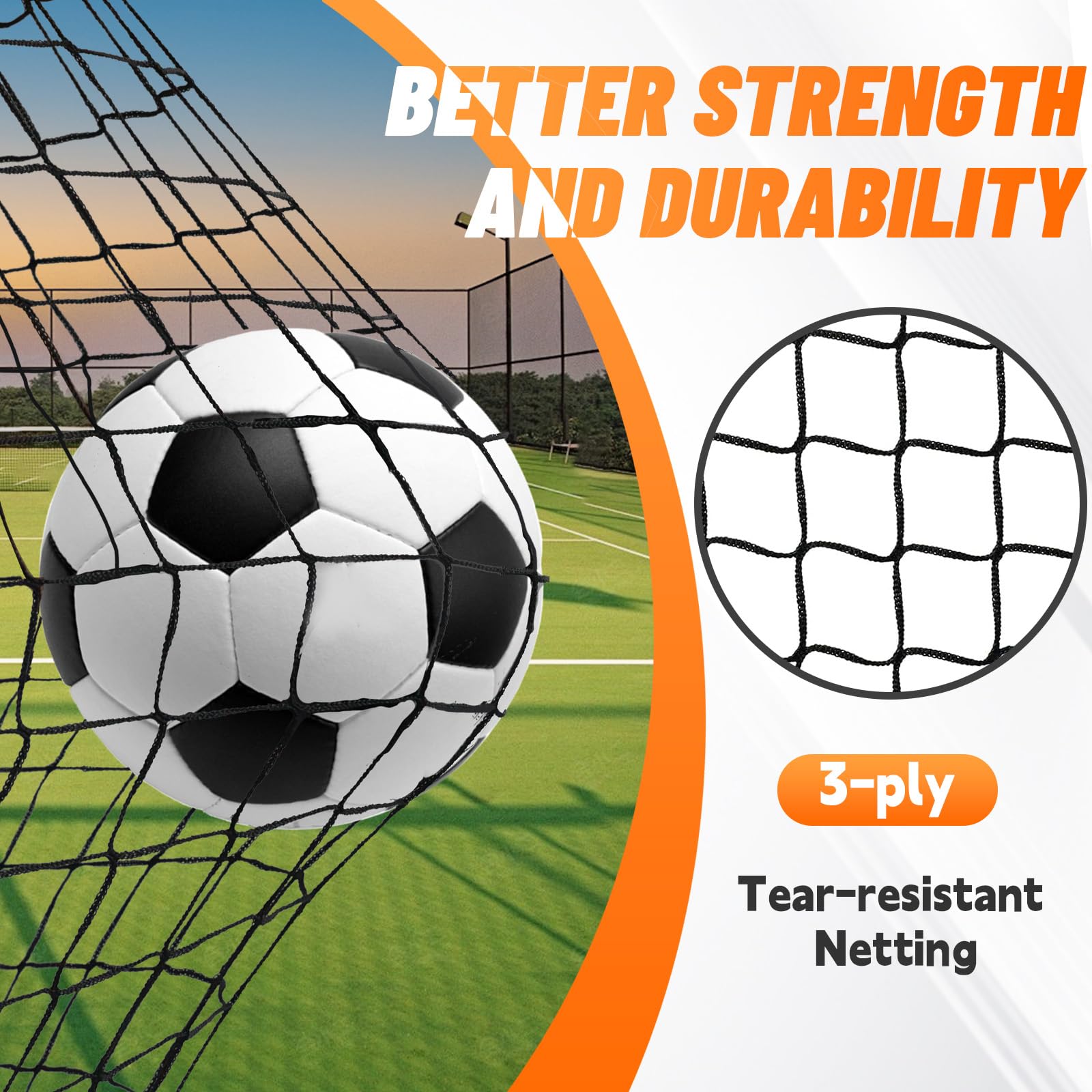 Bearwill 4x3ft pop-up goal for quick setup and play.