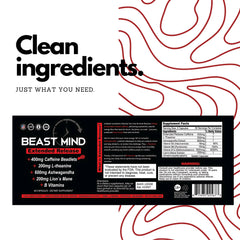 Closeup of Beast Mind pills shows smooth, sustained delivery