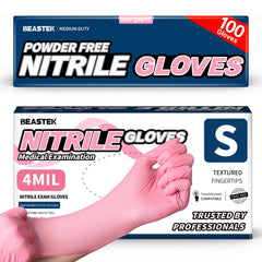 Beastek nitrile gloves with smooth finish for precise handling