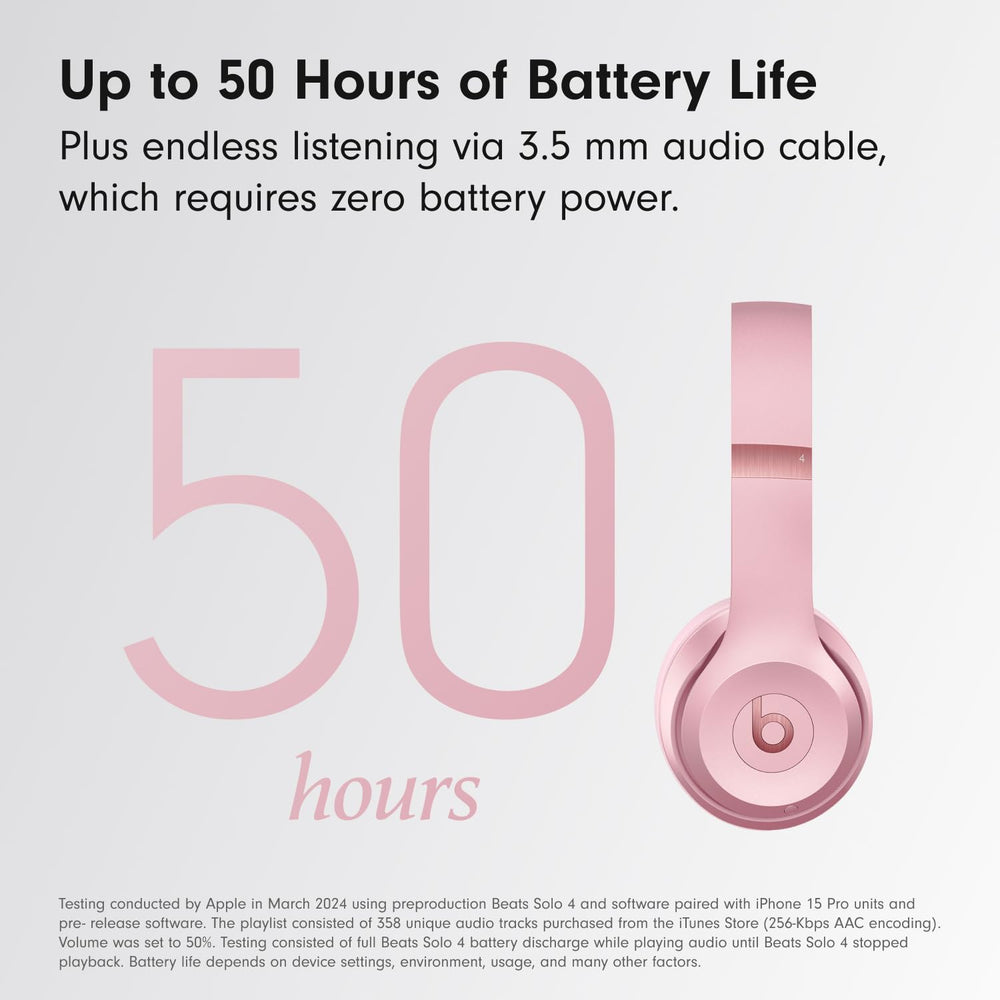 Beats Solo 4 in-use case charging showcasing fast charging capability.