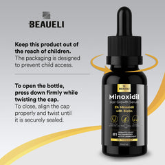 Beaueli Minoxidil unscented drop application for discreet daily routine.