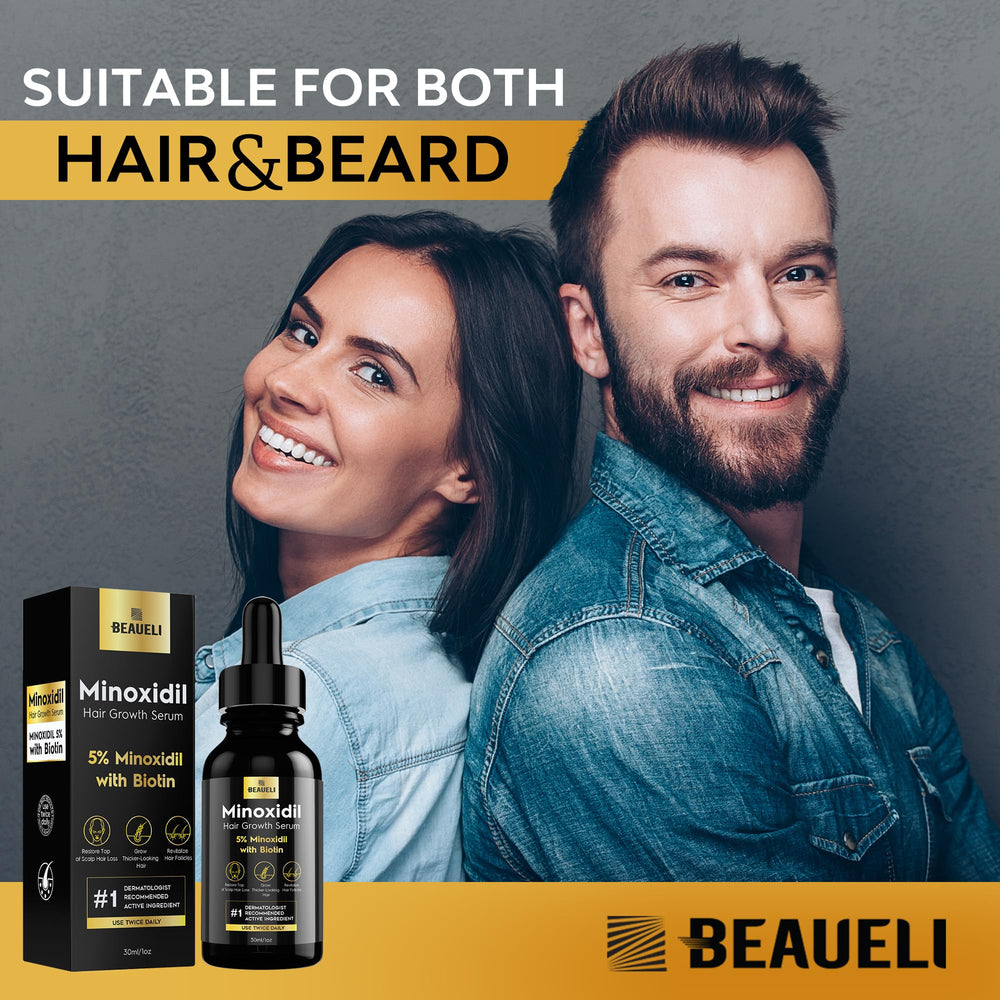 Beaueli Minoxidil women hair growth routine for thinning hair.