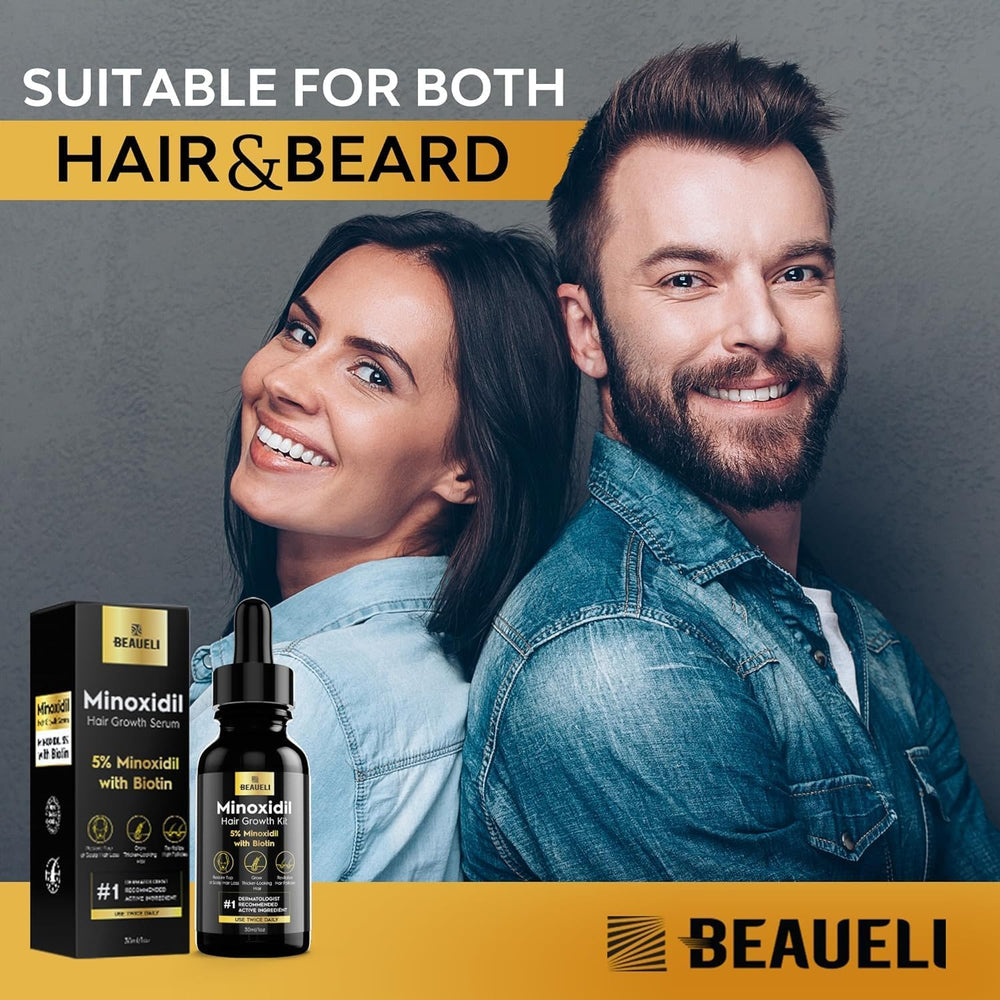 Beaueli unisex hair growth kit suitable for men and women.