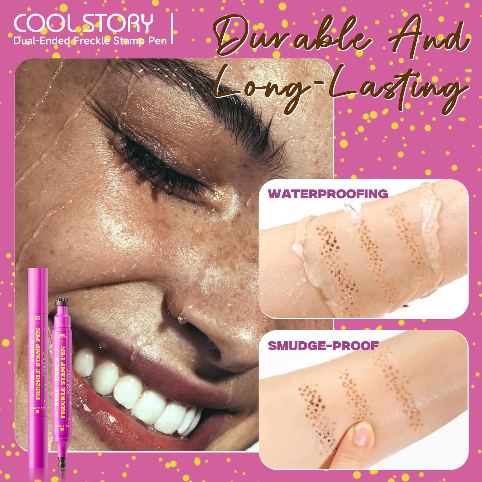 Beauty Glazed beginner-friendly freckle stamp design for quick use