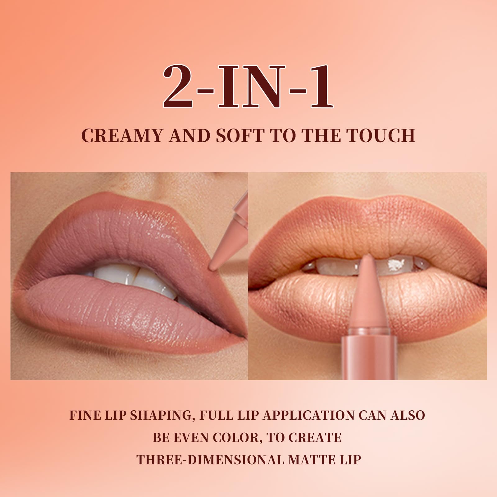 Beauty Glazed gradient lip kit helps achieve fuller-looking lips with a smooth matte feel.