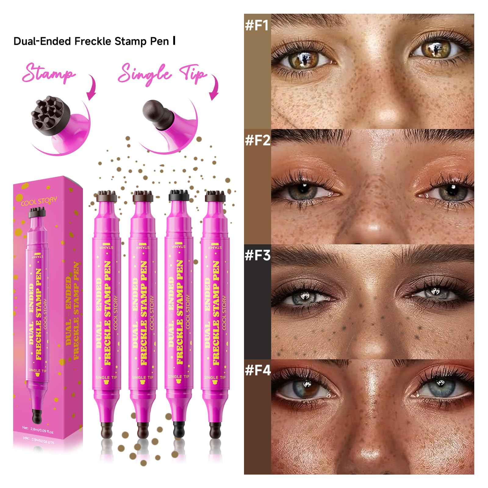 Beauty Glazed Beige Brown shade blends on light skin tones