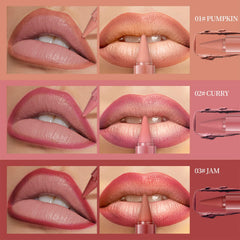 Beauty Glazed long-wear waterproof lip color stays put and resists smudging.