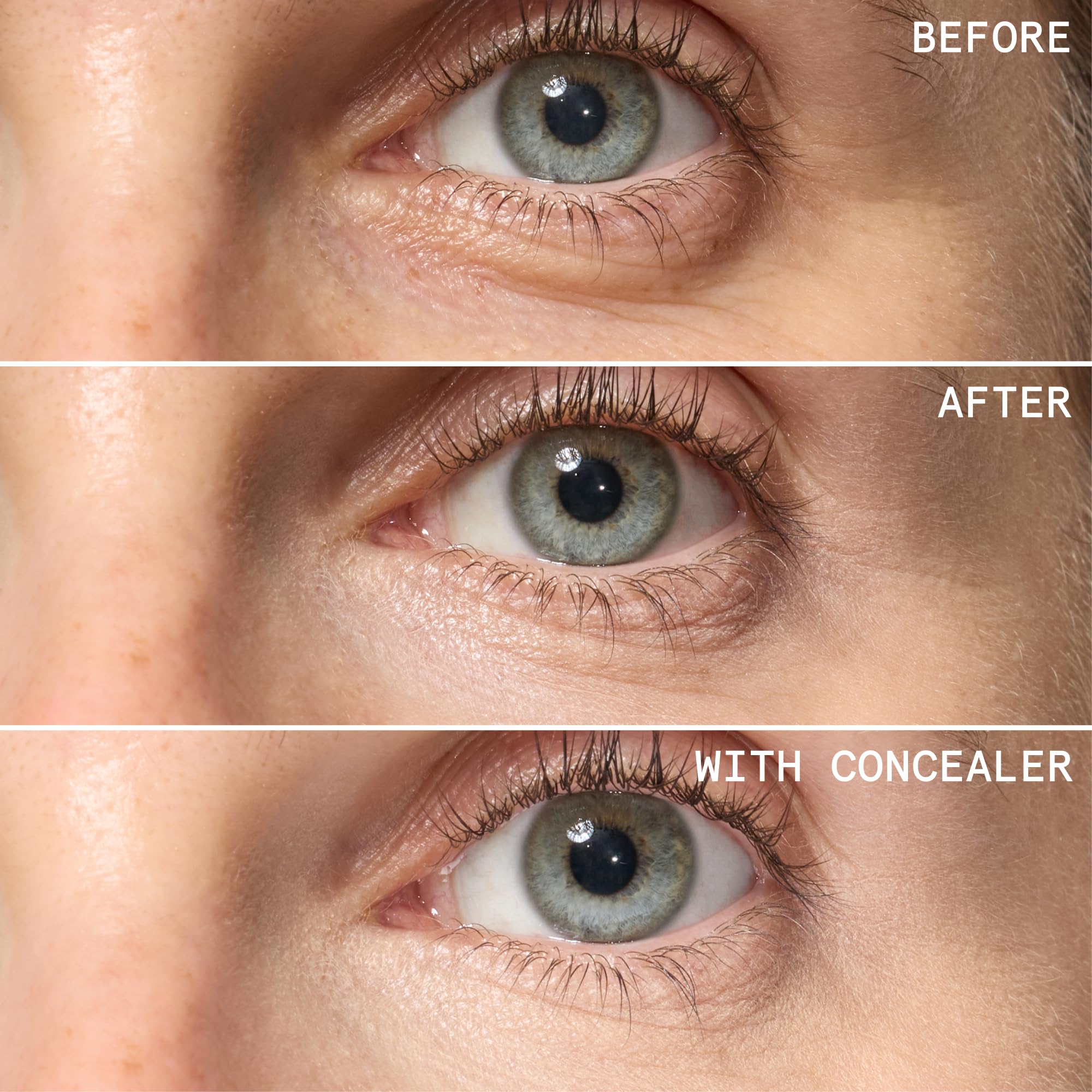 Beauty Pie Superluminous Corrector near-finished look under-eye glow demonstration.