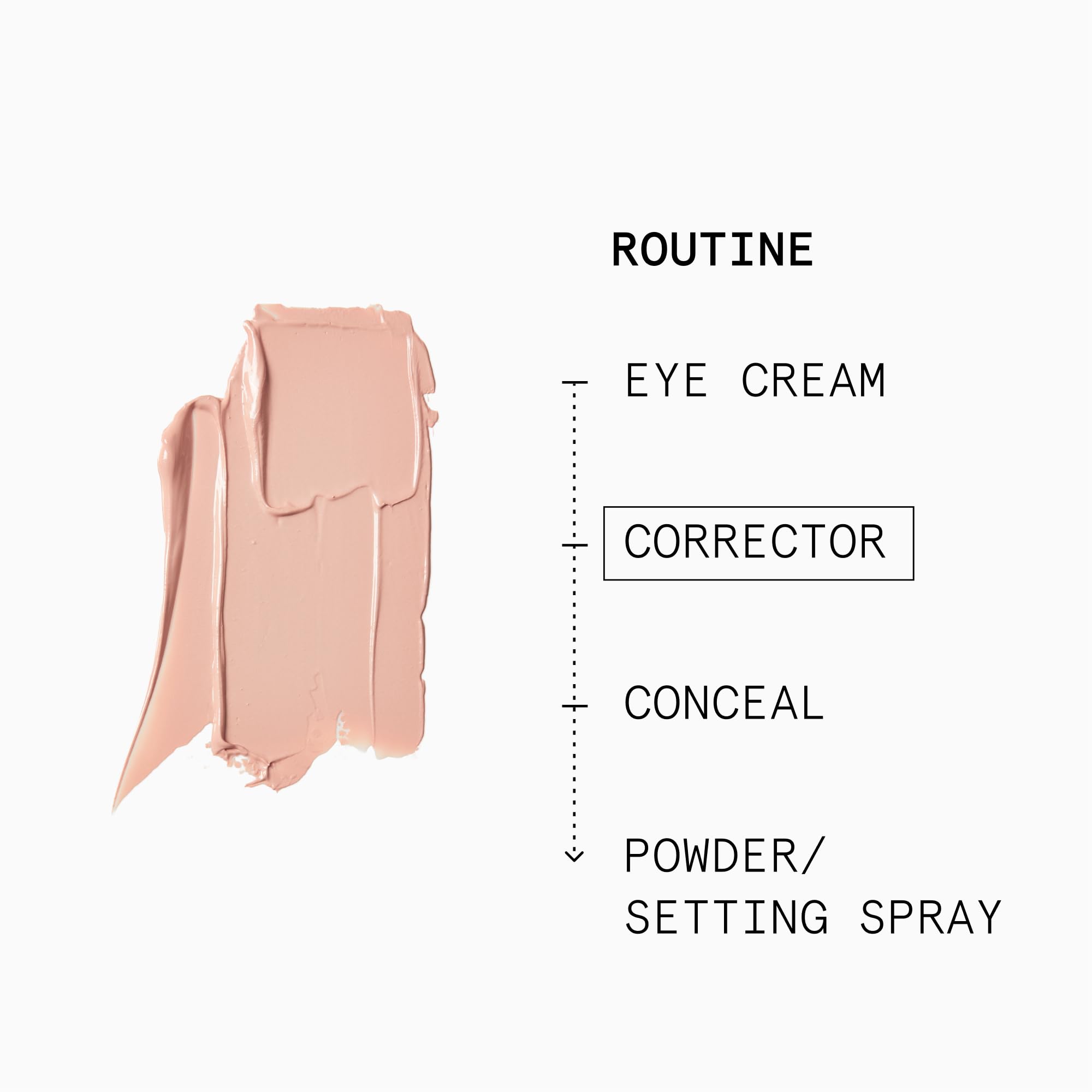 Beauty Pie Under-Eye Genius Corrector texture closeup highlighting silky finish.