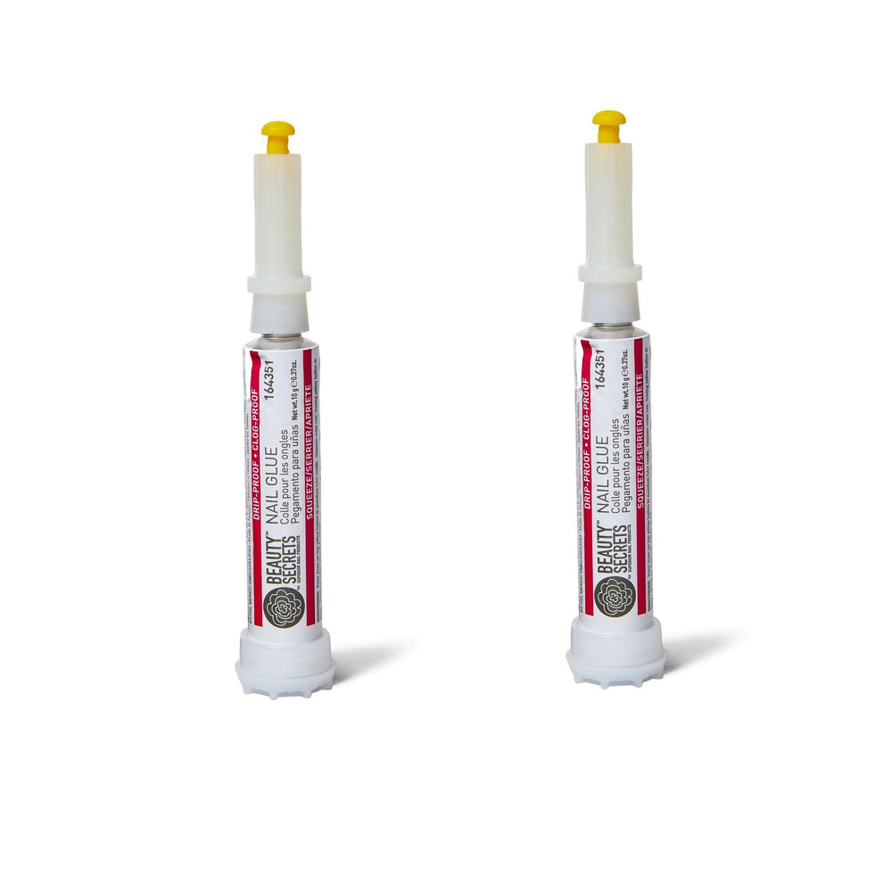 Beauty Secrets drip-proof nail glue ensures precise application and secure adhesion.