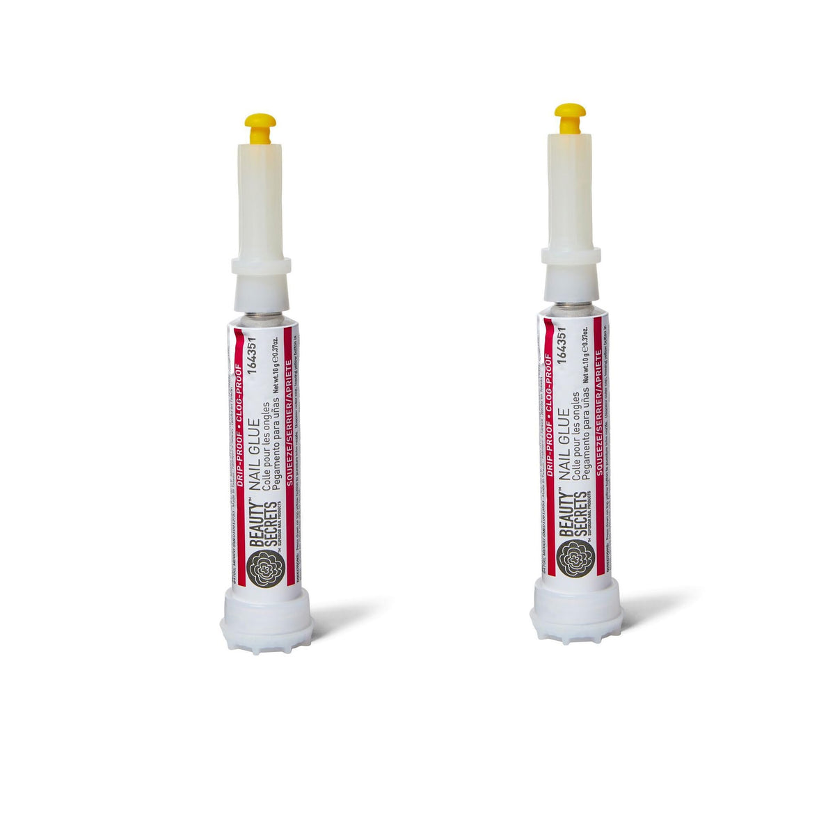 Beauty Secrets drip-proof nail glue ensures precise application and secure adhesion.