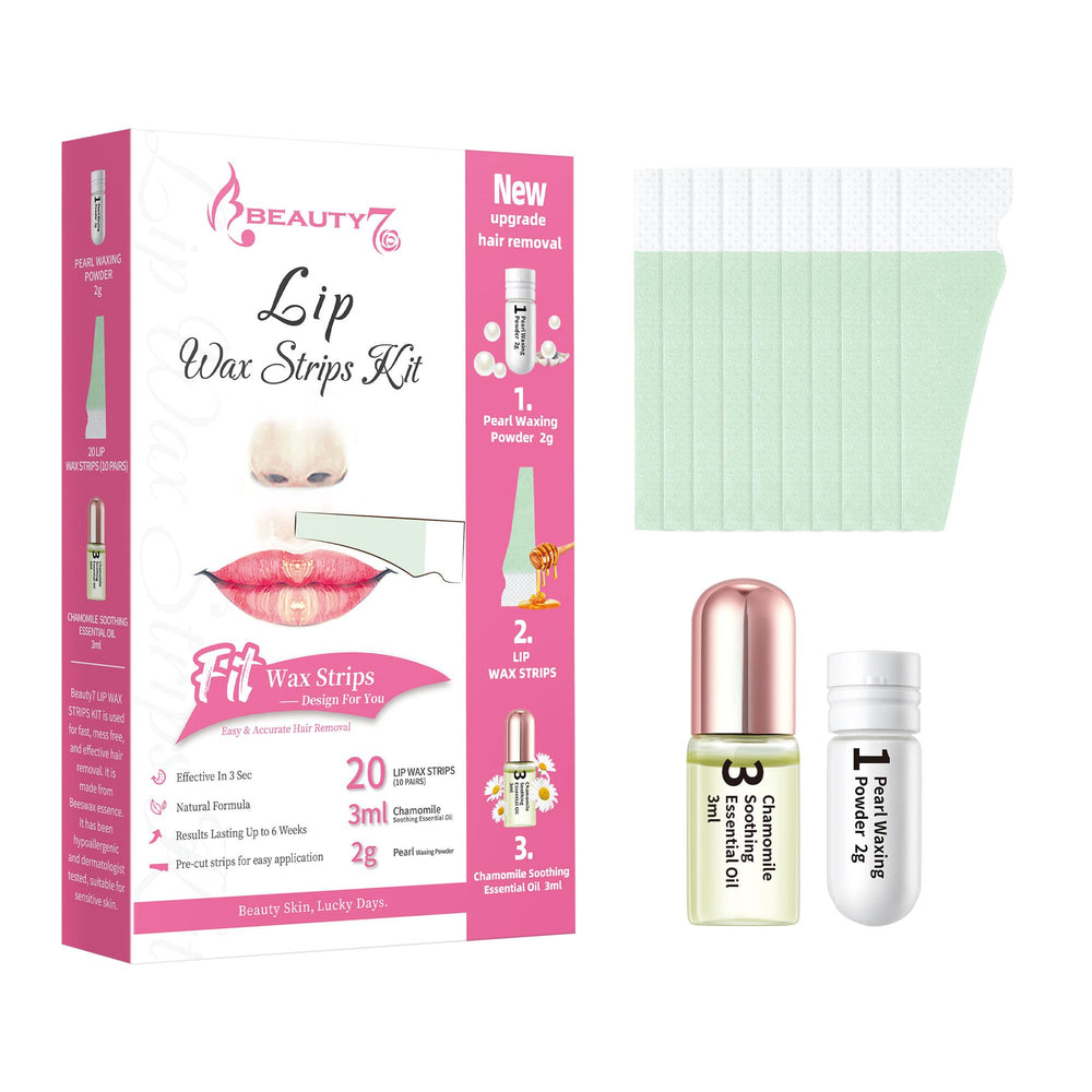 Beauty7 twenty-strip lip wax set ready for multiple uses