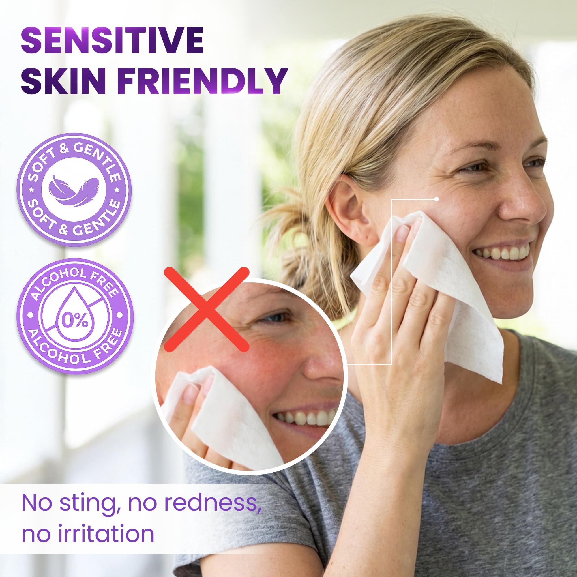 BeautyFrizz 45gsm thick cloth for comfortable cleansing.