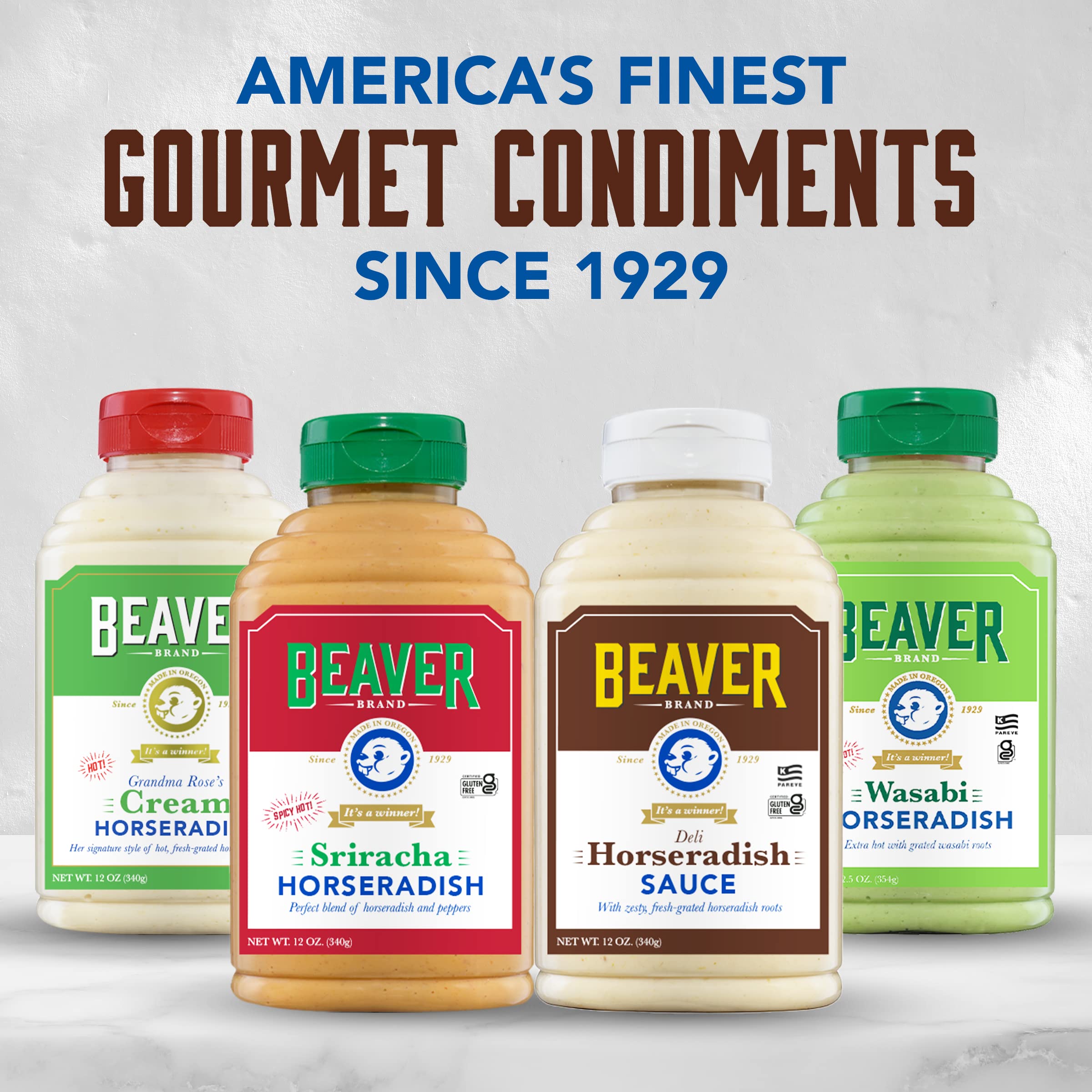 Creamy Beaver Brand horseradish sauce texture for sandwiches