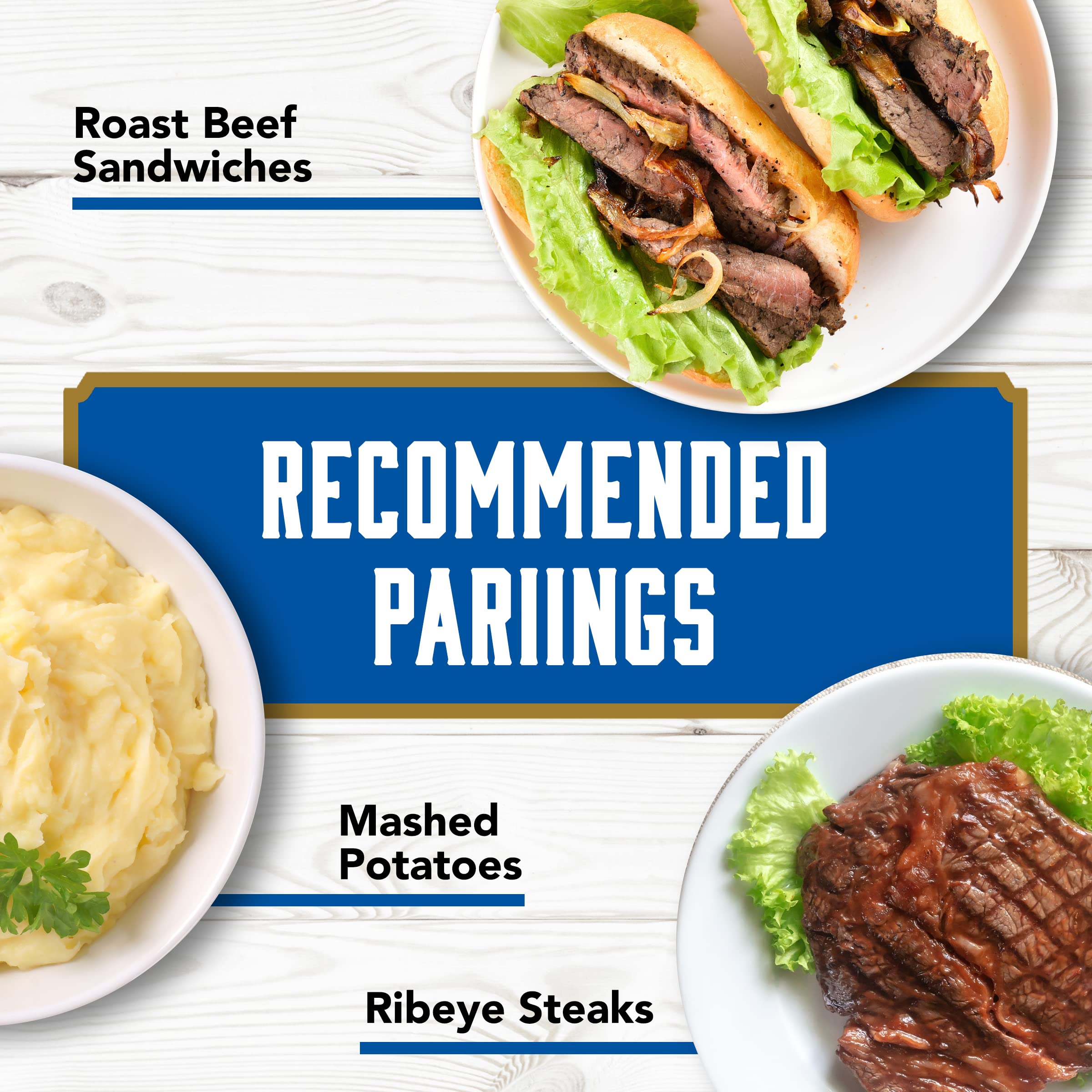 Beaver Brand Deli Horseradish Sauce works as a marinade for beef and poultry