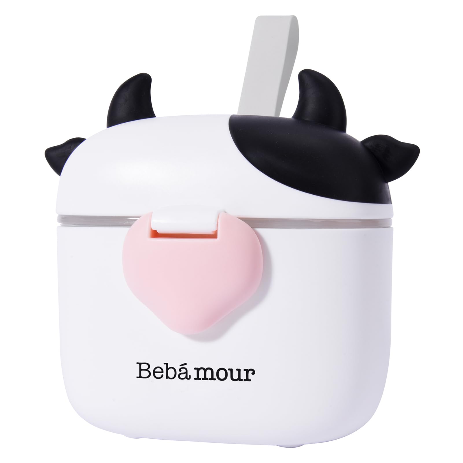 Bebamour formula dispenser with 5g scoop for precise portions on trips