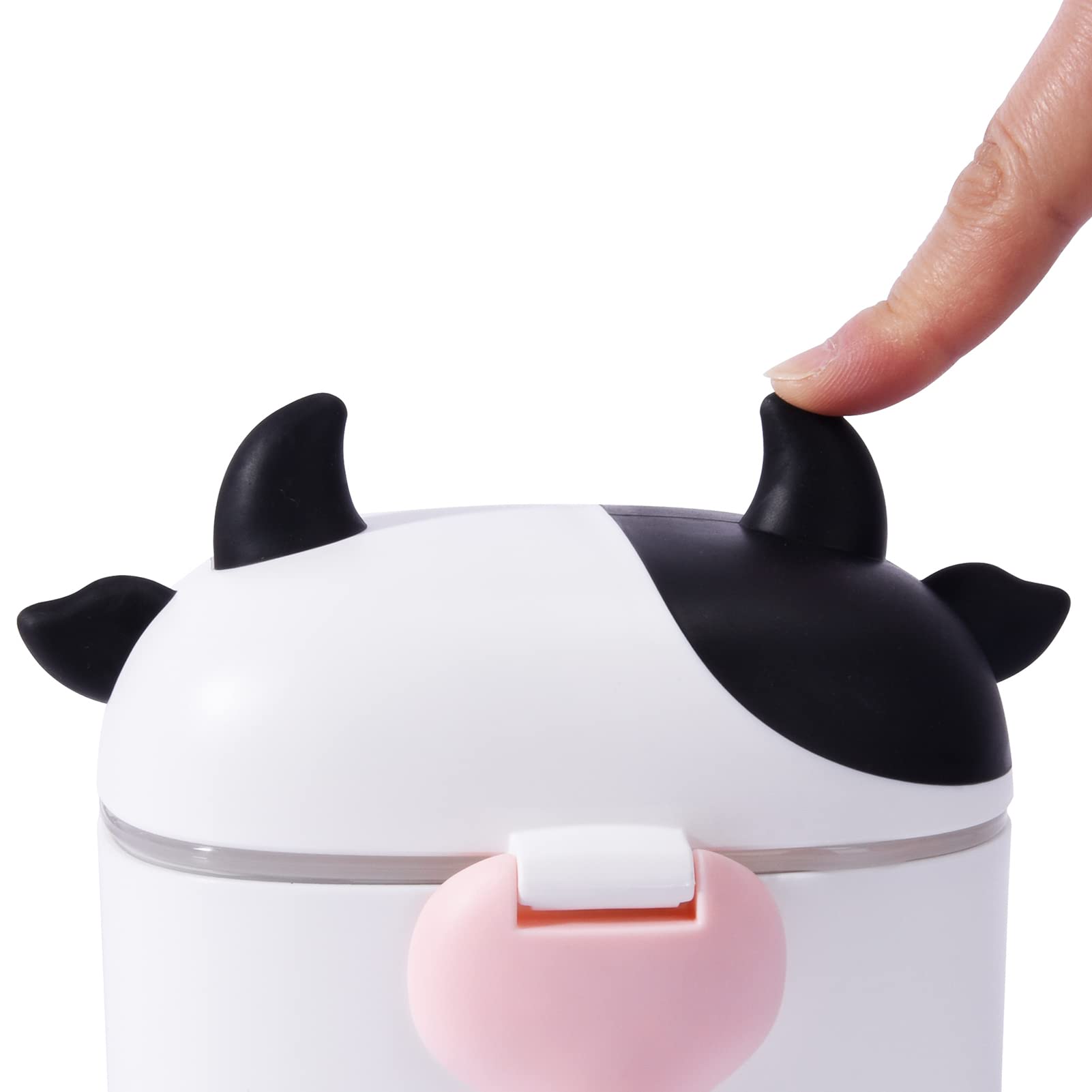 Bebamour lid with soft rubber tentacles for safe baby interaction
