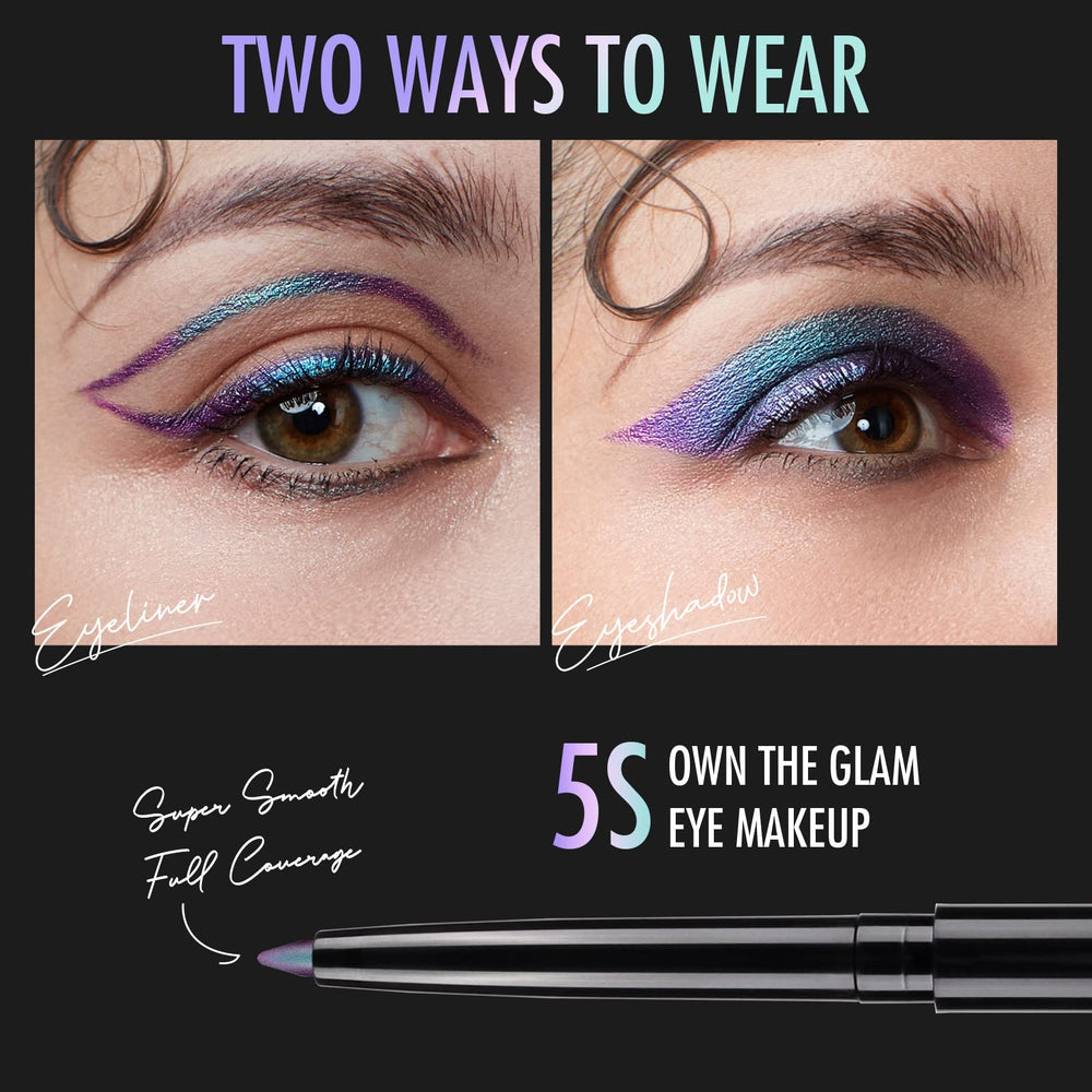 BEPHOLAN Golden Glitz swatch with palladium-like shimmer for party-ready eyes