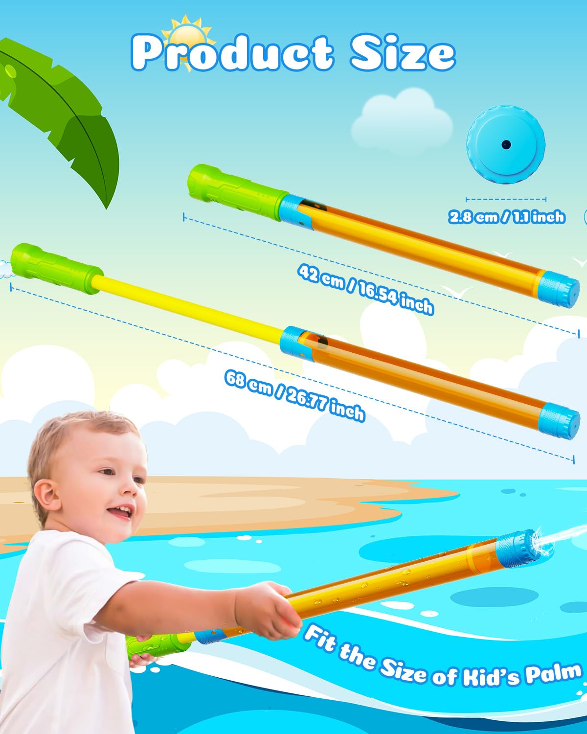 BebouToye water gun with a lightweight design for easy carrying.