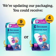 Because Overnight Booster Pads inside a diaper showing enhanced absorbency and comfort