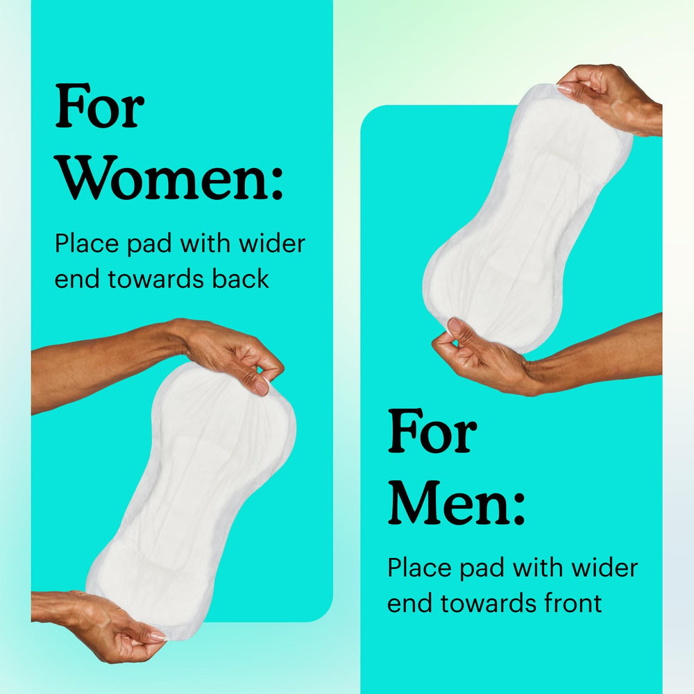 Because Overnight Booster Pads night-use demonstration with adult diapers