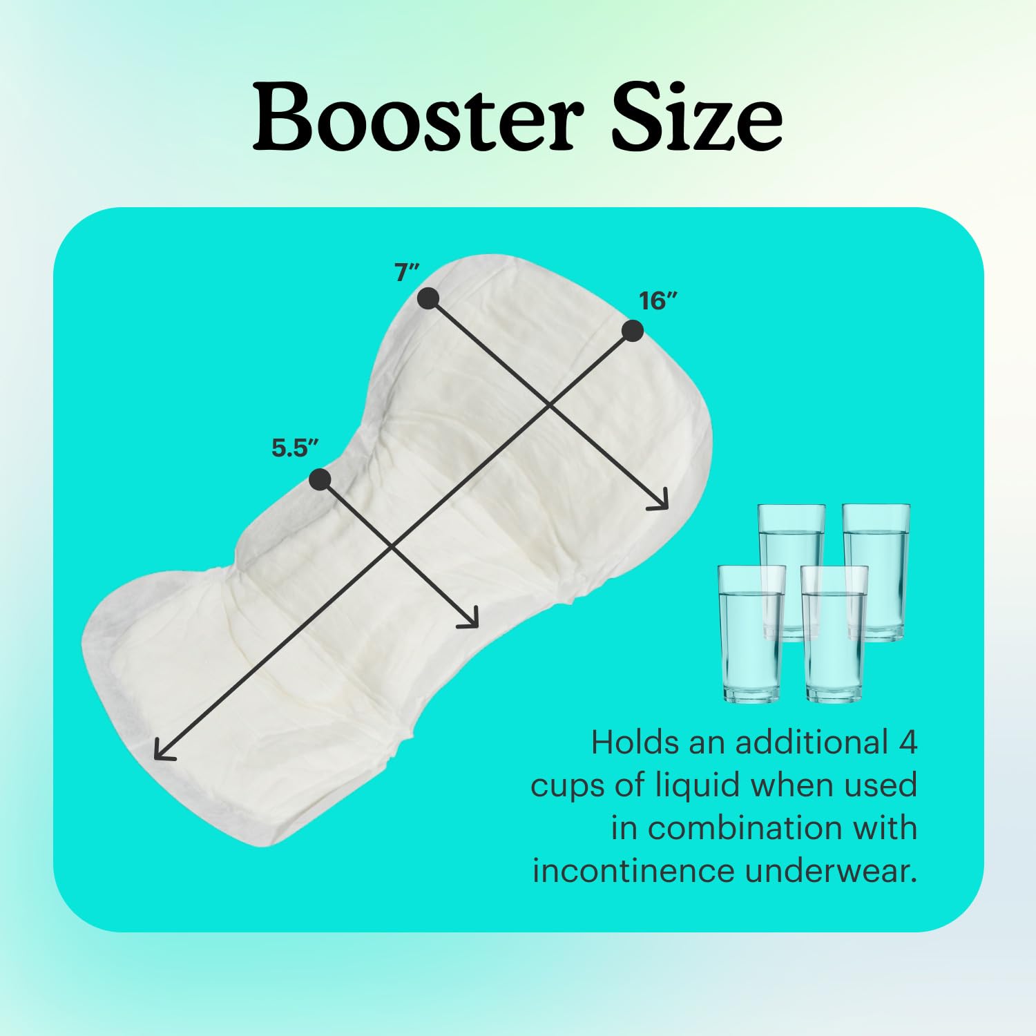 Because Overnight Booster Pads manufacturing date on packaging