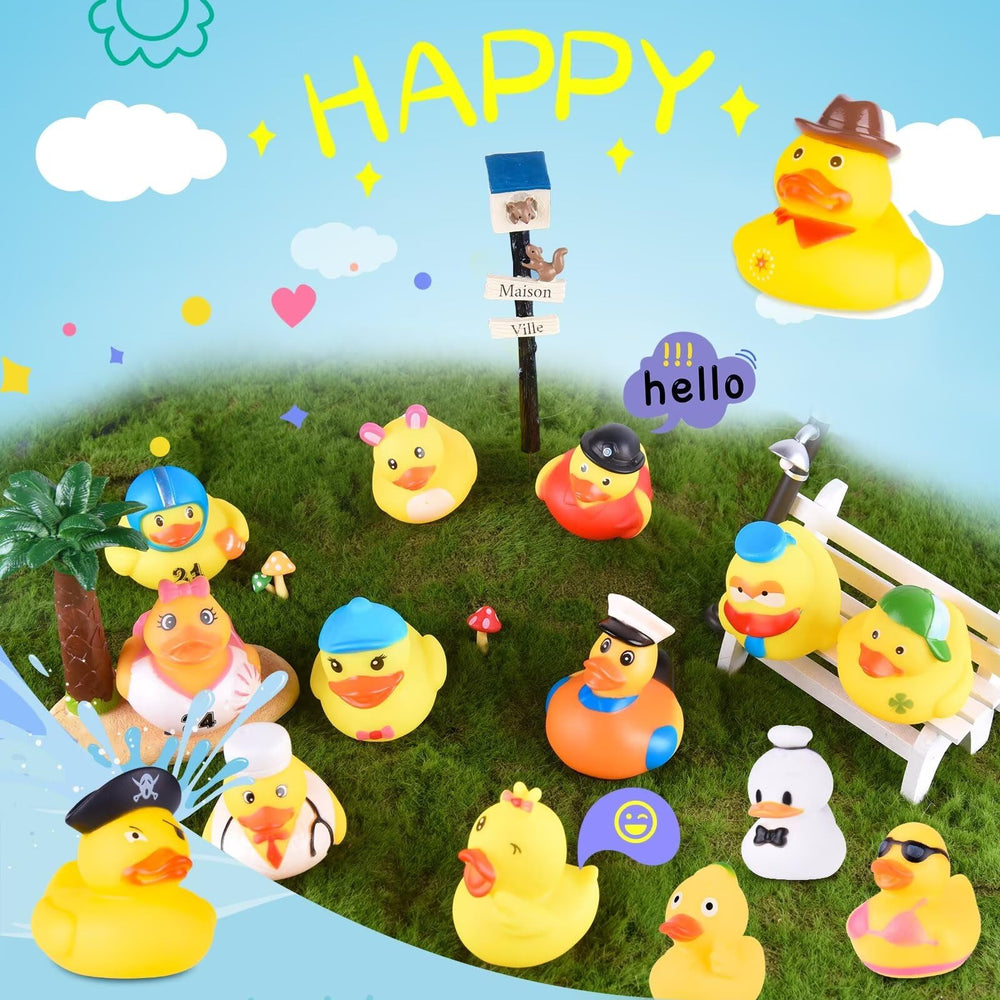 BECEEL classroom rewards and party decor with bright rubber ducks.