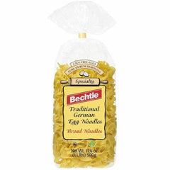Bechtle egg noodles broad pasta front view, ideal for quick weeknight meals and comforting bowls