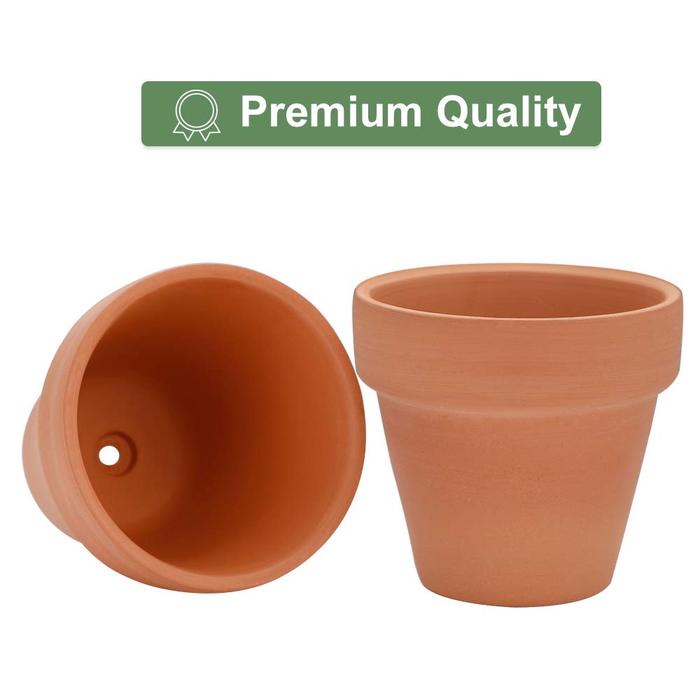 Becory terracotta pot with smooth natural texture for crafts and gifting