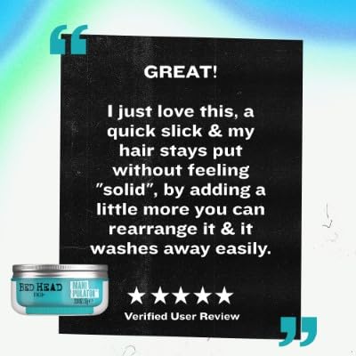 Bed Head Manipulator Putty travel-friendly 2 oz jar for gym bag.
