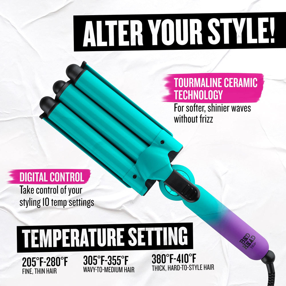 Bed Head Wave Affair heats up in about 30 seconds for faster styling