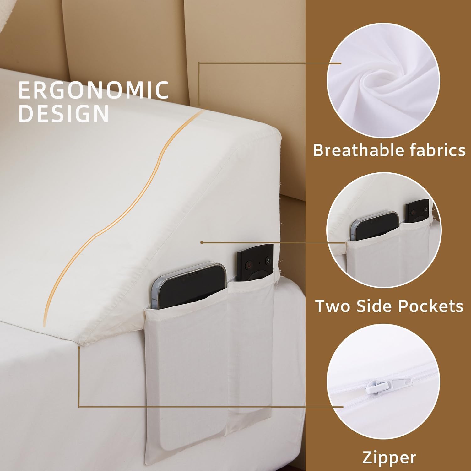 Bedluxe adjustable fit demonstrates compatibility with king, queen, or twin beds.