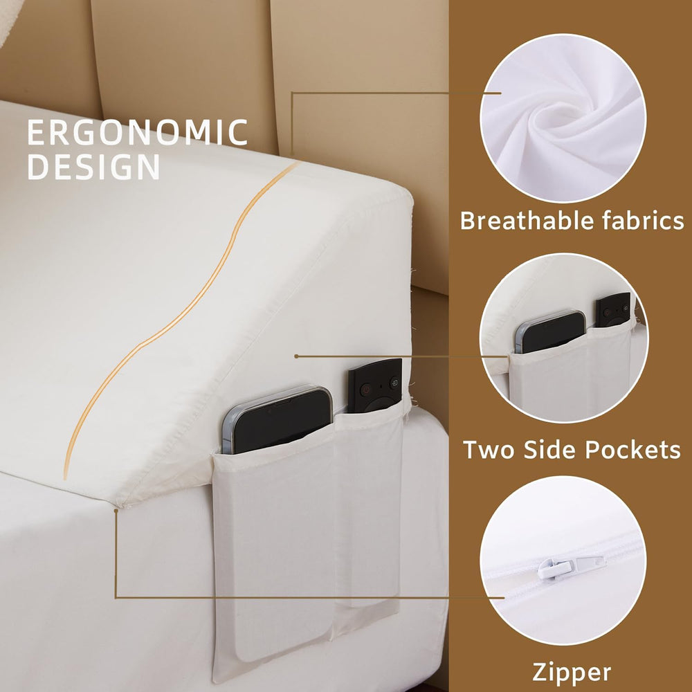 Bedluxe adjustable fit demonstrates compatibility with king, queen, or twin beds.