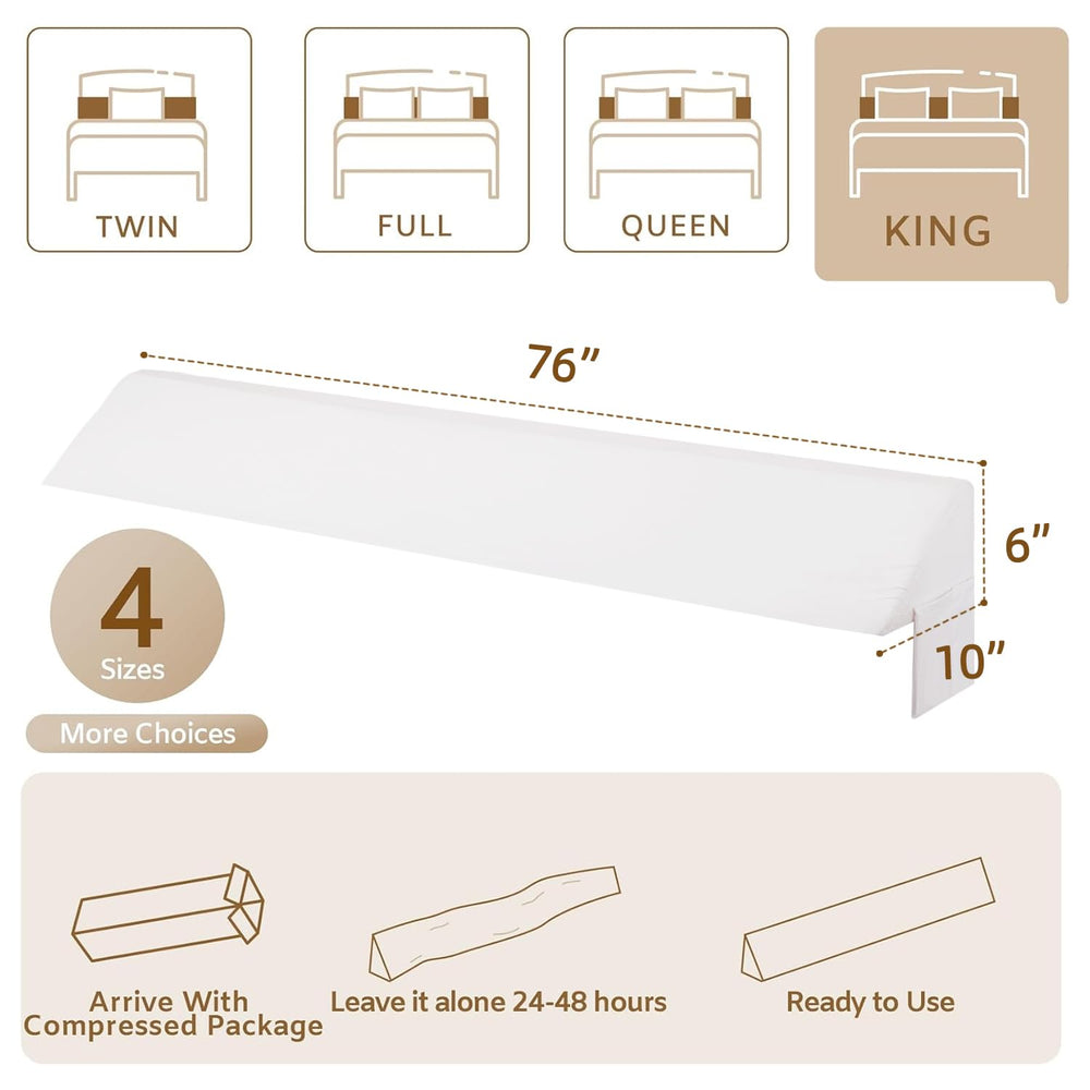 Bedluxe removable cover is machine washable for easy maintenance.