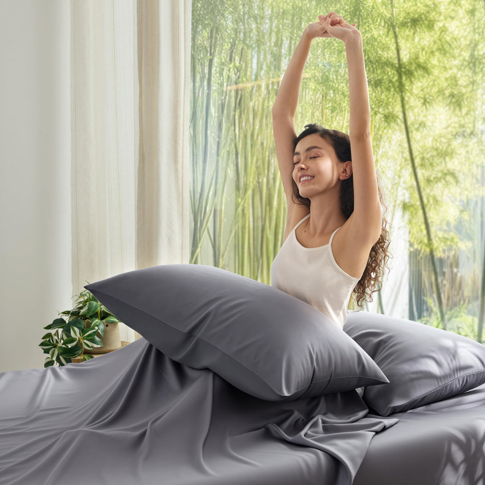 Bedsure temperature-regulating fabric helps cool the night.