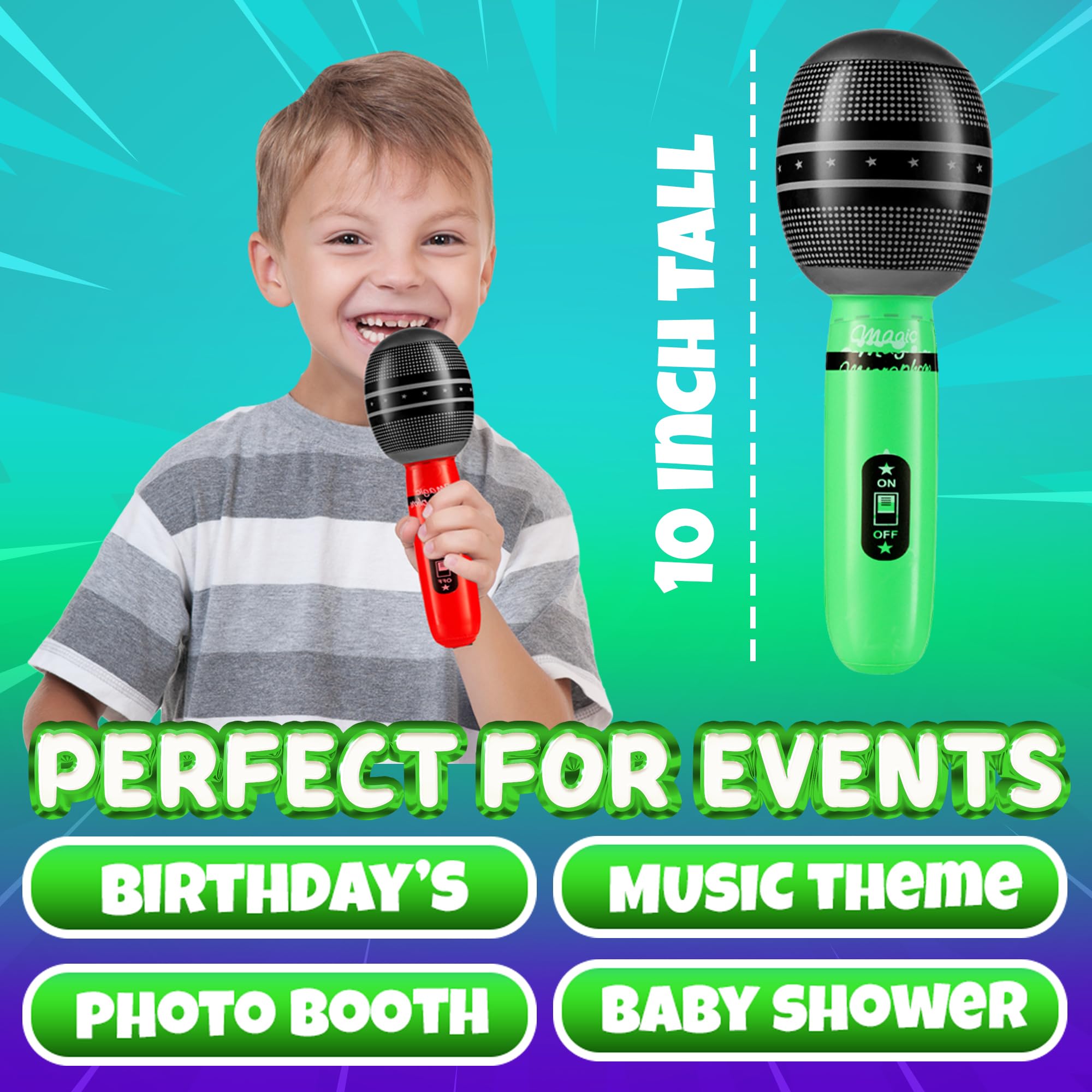 Bedwina durable vinyl inflatable mics withstand repeated use.