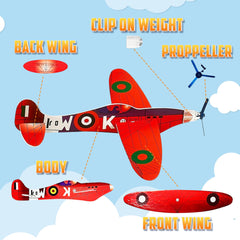 Bedwina party favors foam planes add colorful, high-flying entertainment