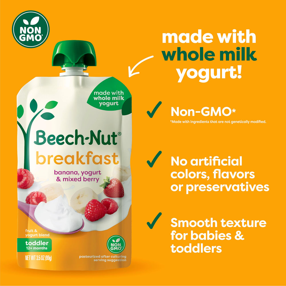 Beech-Nut breakfast pouch - no artificial flavors.