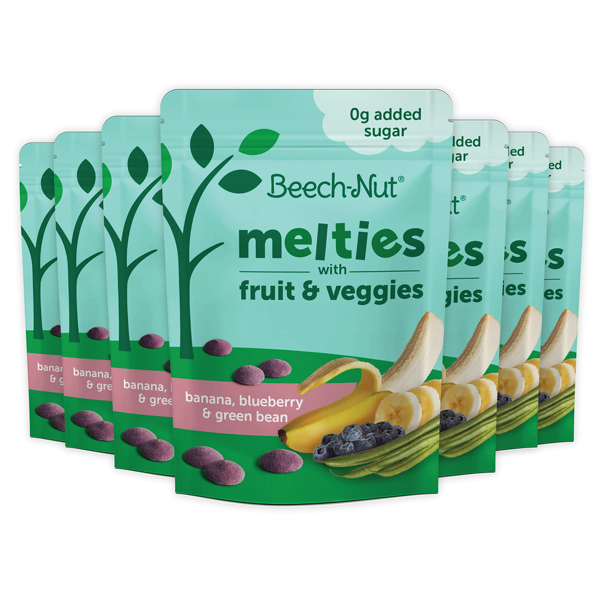 Beech-Nut Melties banana-blueberry-green-bean bites melt-in-mouth texture for babies