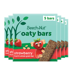 Beech-Nut Oaty Bars strawberry taste: kid-friendly snack with whole grains.