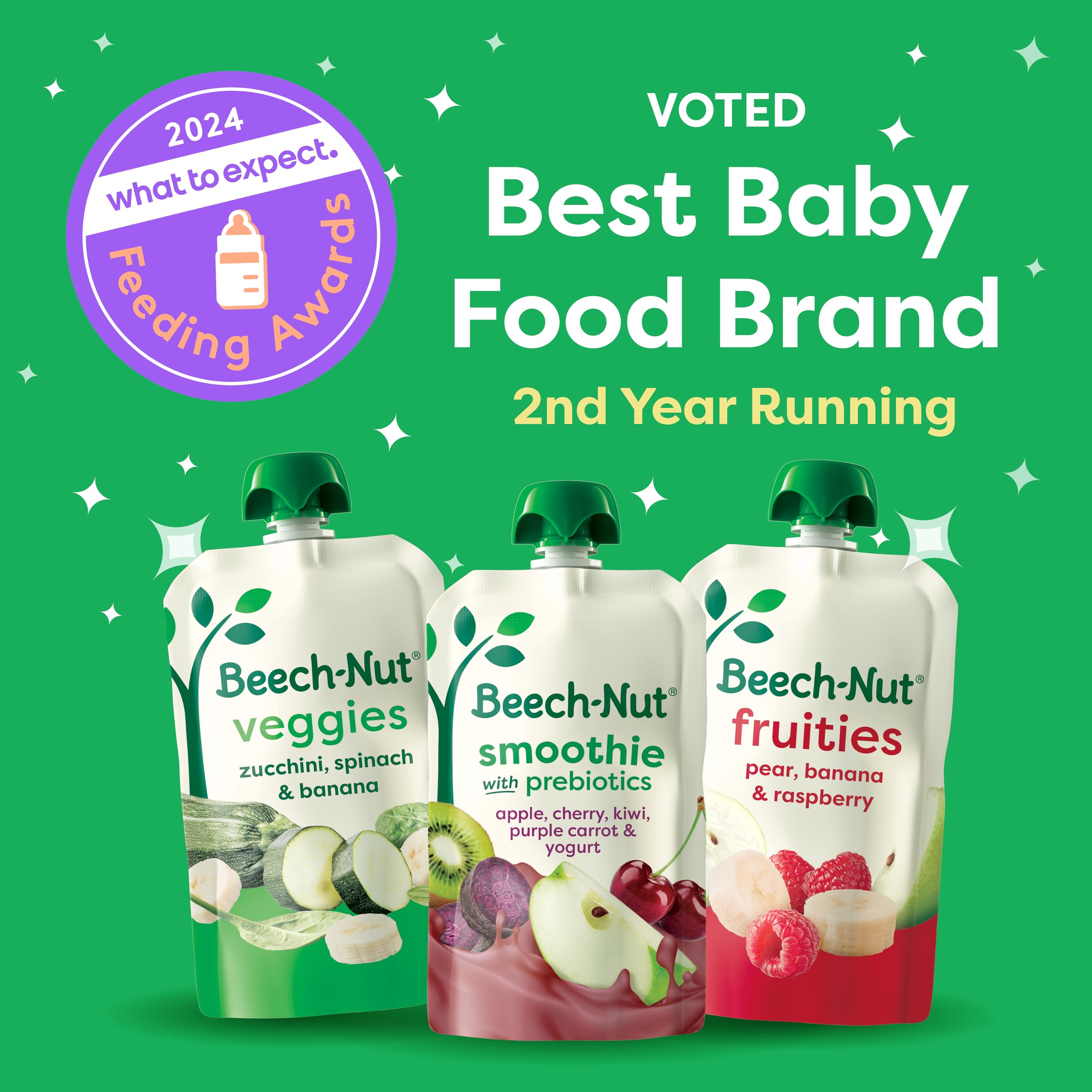 Beech-Nut brand label closeup emphasizes natural ingredients.