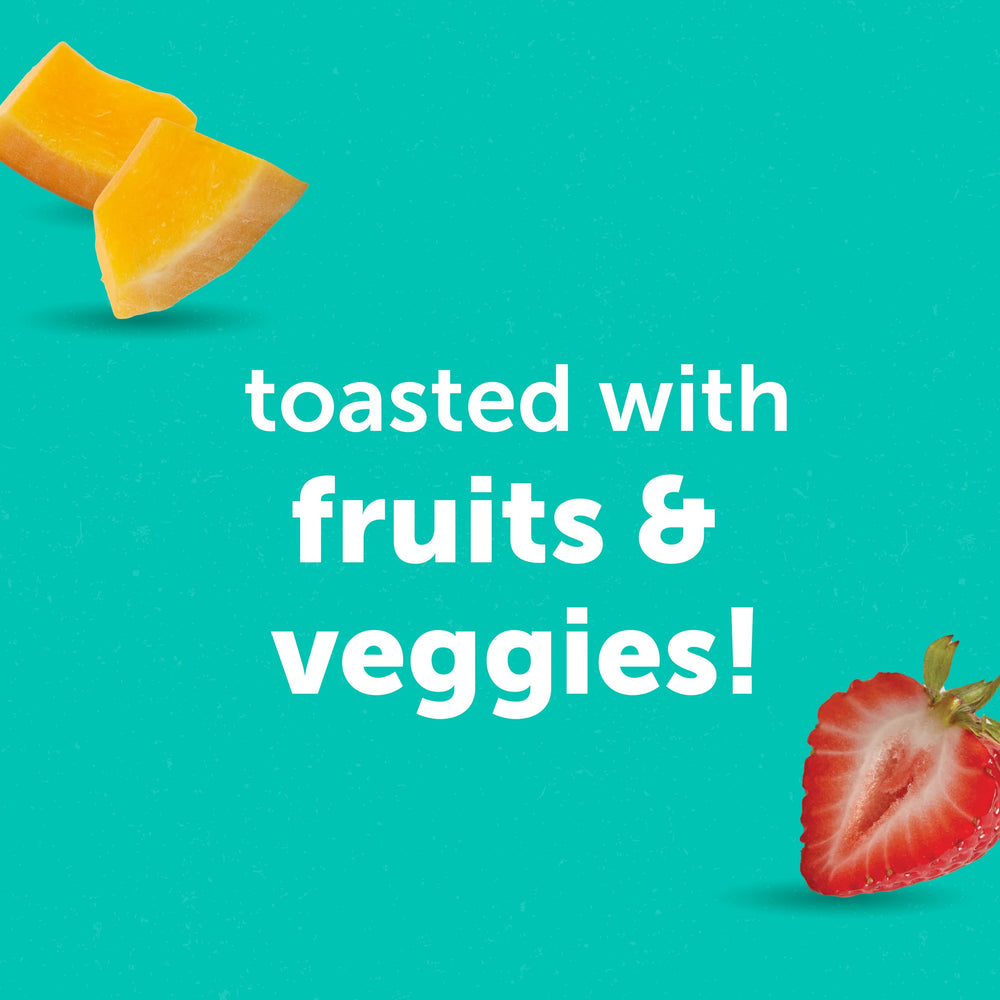 Small self-feeding waffle bite ideal for toddlers